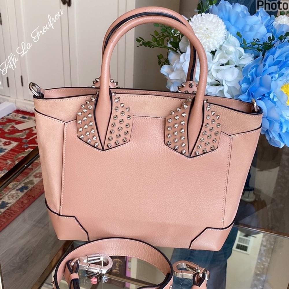 Christian Louboutin Pink Studded Tote Bag